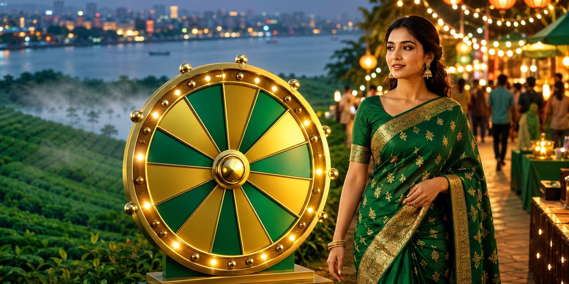 ময়মনসিংহের চা বাগানে বাংলাদেশি মডেল 17777 - এ লাকি ড্র উপভোগ করছেন